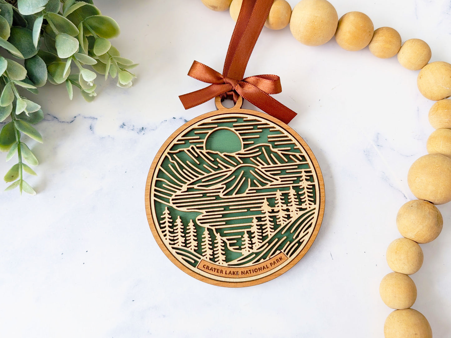 Crater Lake national park ornament, Crater Lake ornament, Crater Lake souvenir, national park gifts, national park ornament, gift for hiker, Christmas gift