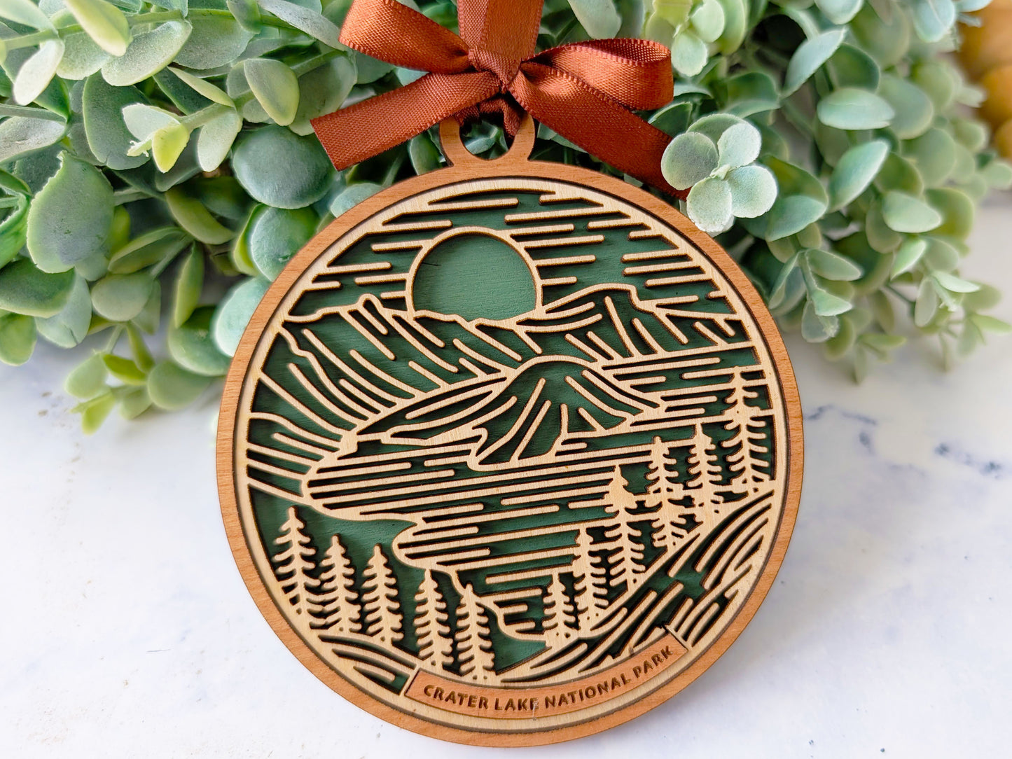 Crater Lake national park ornament, Crater Lake ornament, Crater Lake souvenir, national park gifts, national park ornament, gift for hiker, Christmas gift