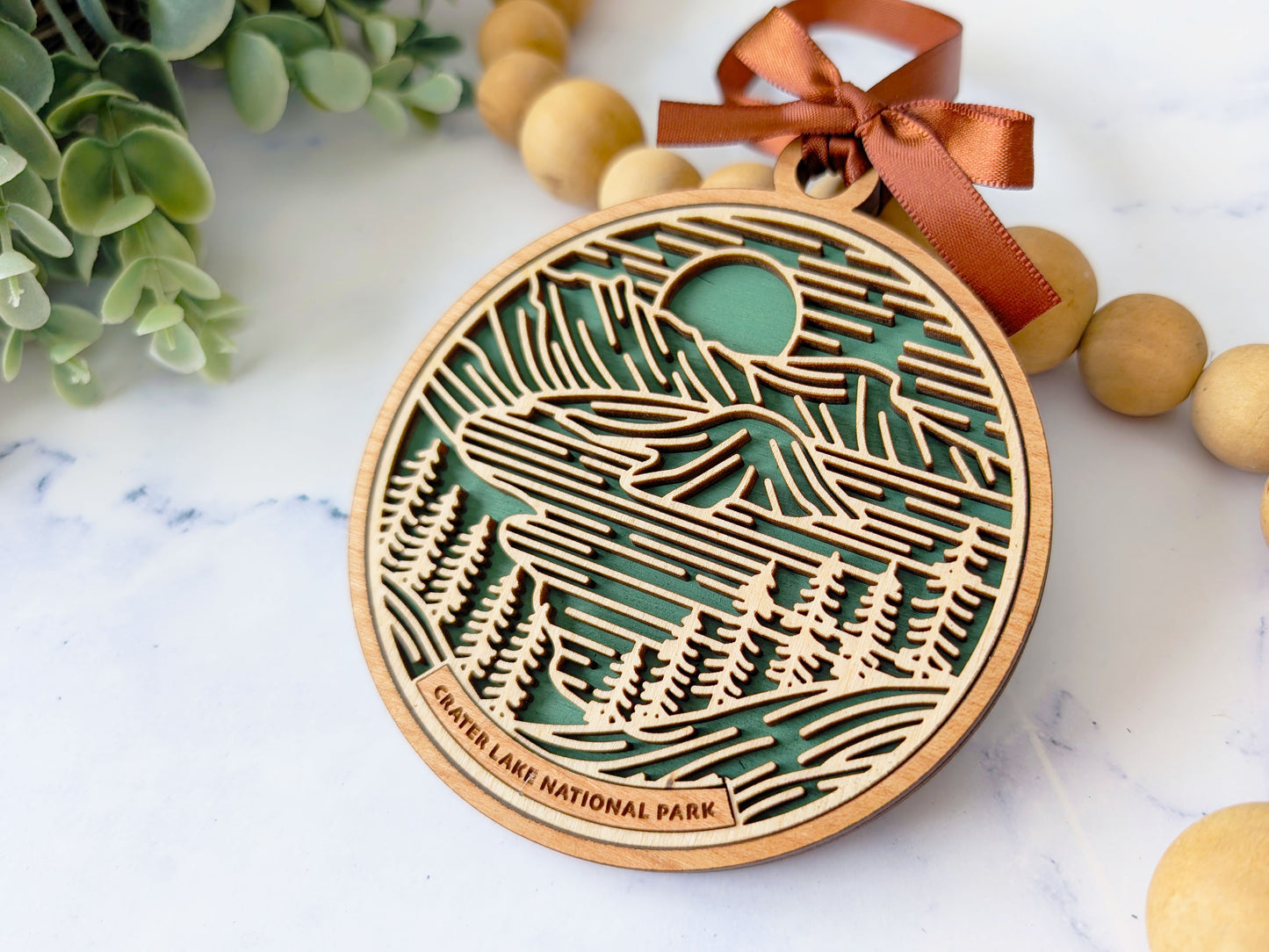 Crater Lake national park ornament, Crater Lake ornament, Crater Lake souvenir, national park gifts, national park ornament, gift for hiker, Christmas gift