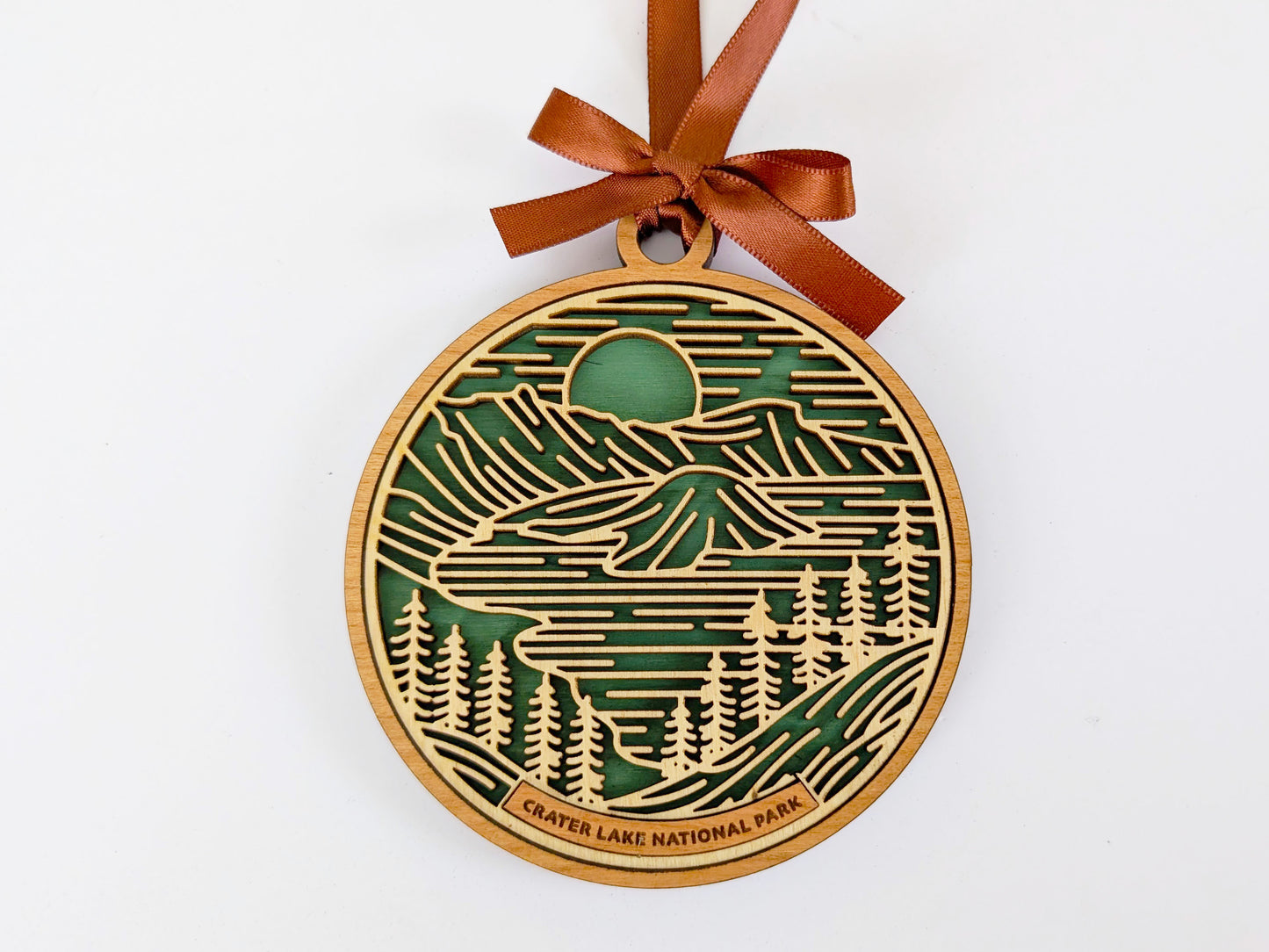 Crater Lake national park ornament, Crater Lake ornament, Crater Lake souvenir, national park gifts, national park ornament, gift for hiker, Christmas gift