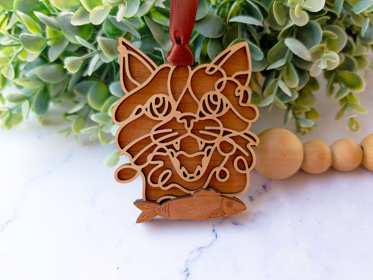 Crazy Cat Ornament