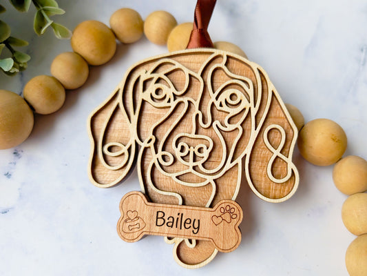 Dachshund- Short Hair Dog Ornament