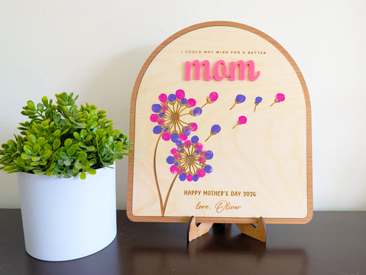 Personalized Fingerprint Dandelion Sign
