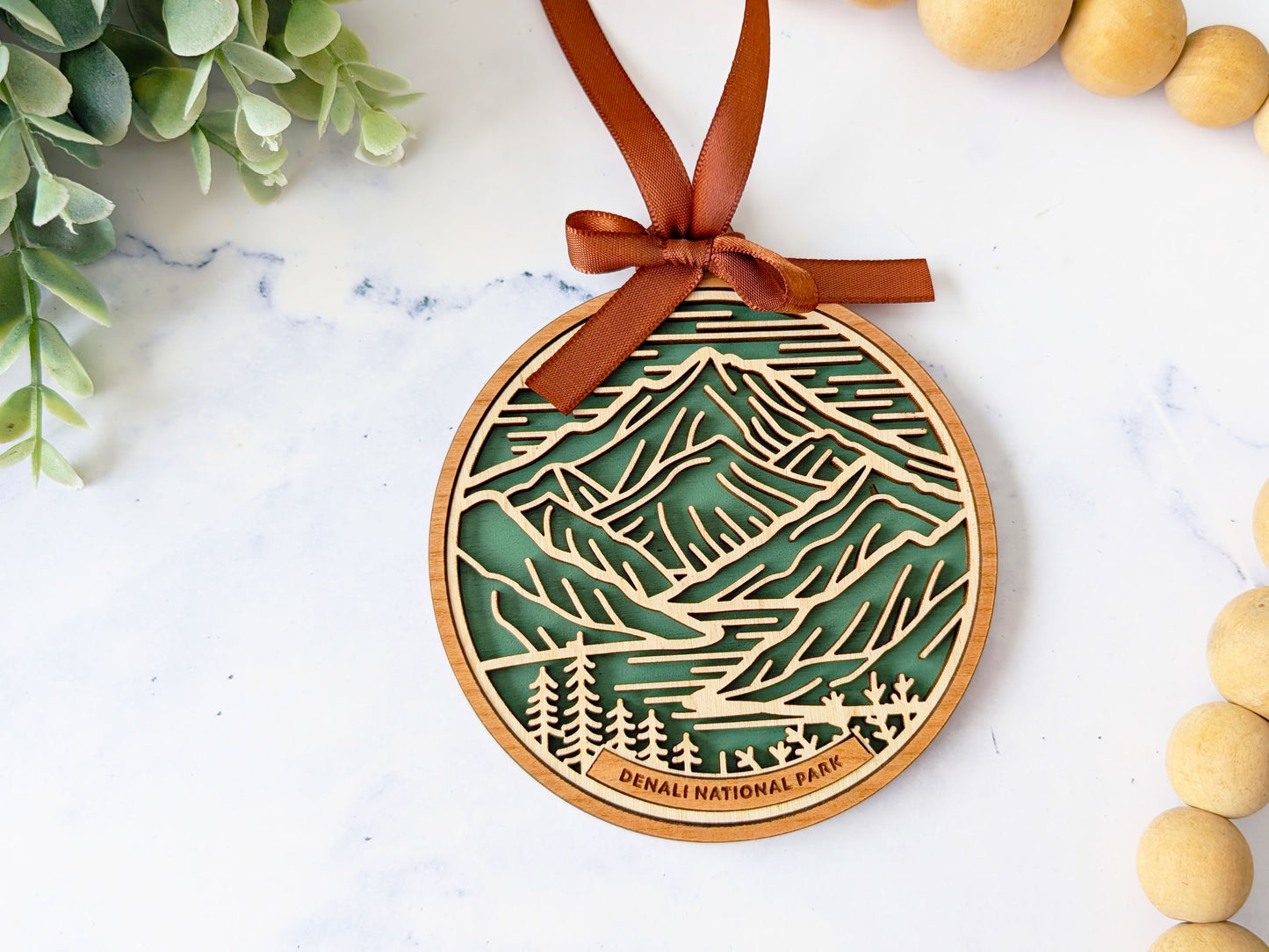 Denali national park ornament, Denali ornament, Denali souvenir, national park gifts, national park ornament, gift for hiker, Christmas gift