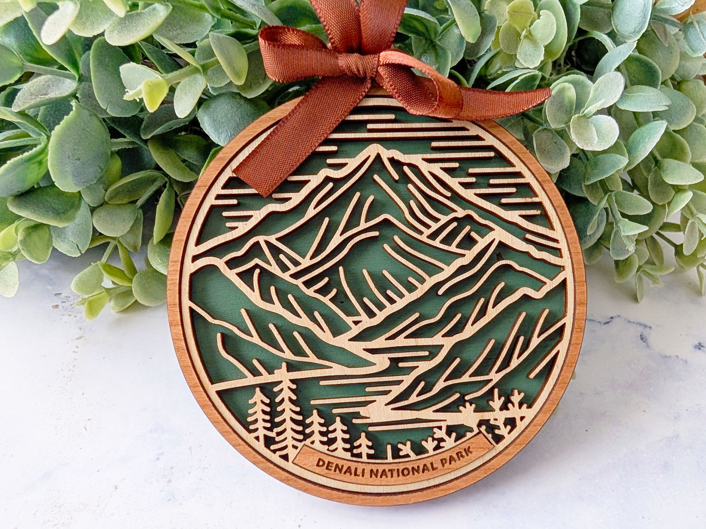 Denali national park ornament, Denali ornament, Denali souvenir, national park gifts, national park ornament, gift for hiker, Christmas gift