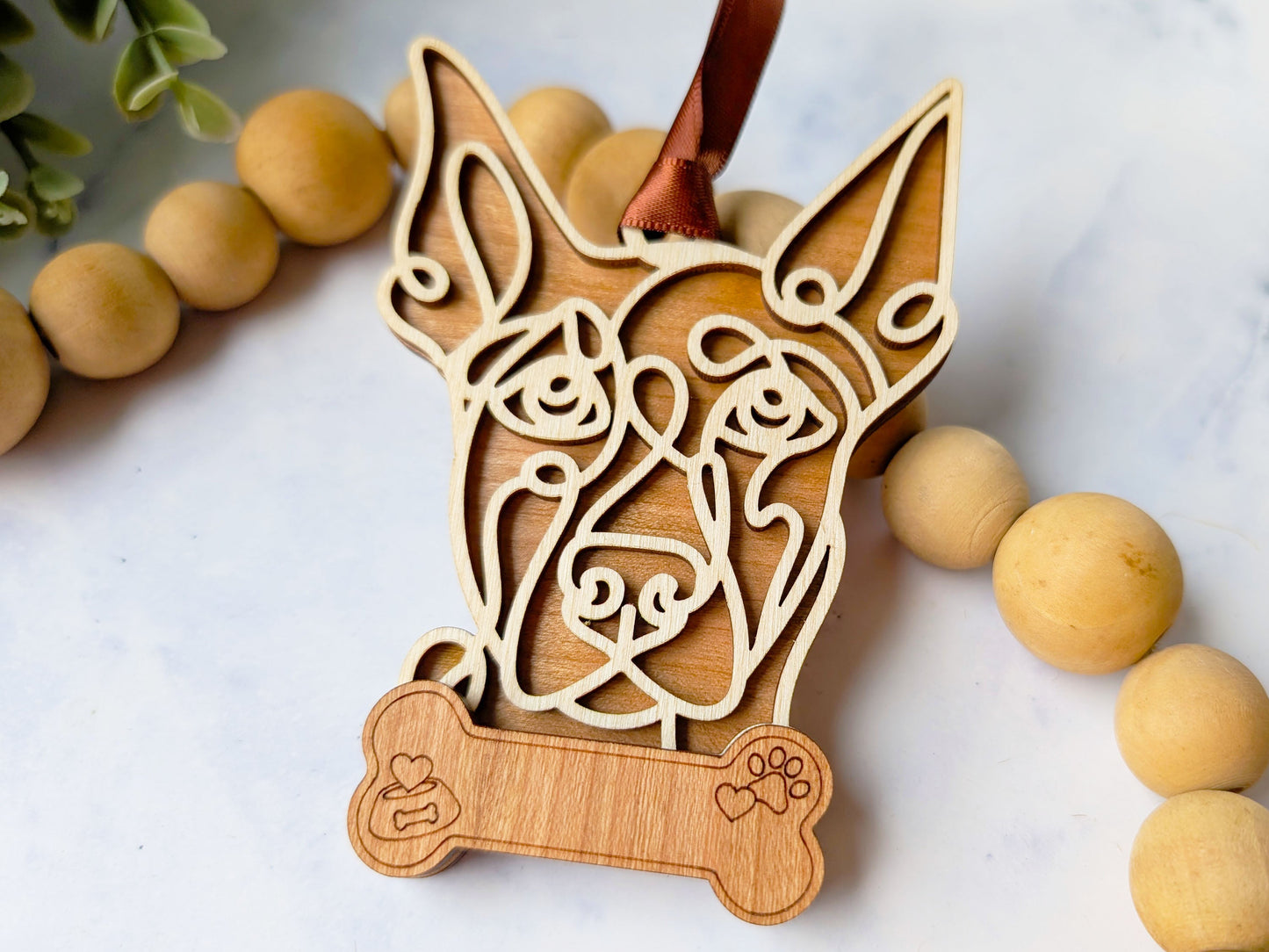 Dobermann Dog Ornament