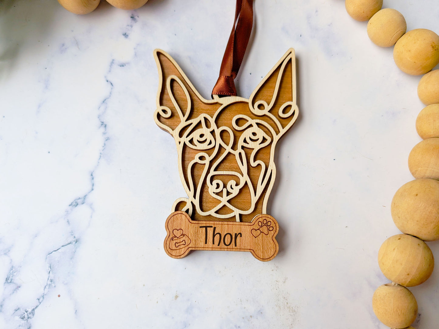 Dobermann Dog Ornament
