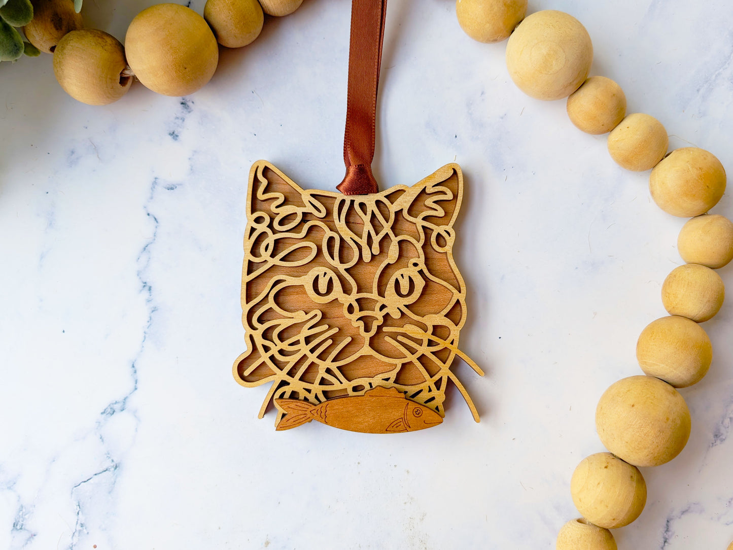 Domestic - Short Hair Cat Ornament