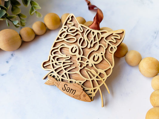 Domestic - Short Hair Cat Ornament