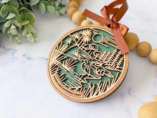 Everglades national park ornament, Everglades ornament, Everglades souvenir, national park gifts, national park ornament, gift for hiker, Christmas gift