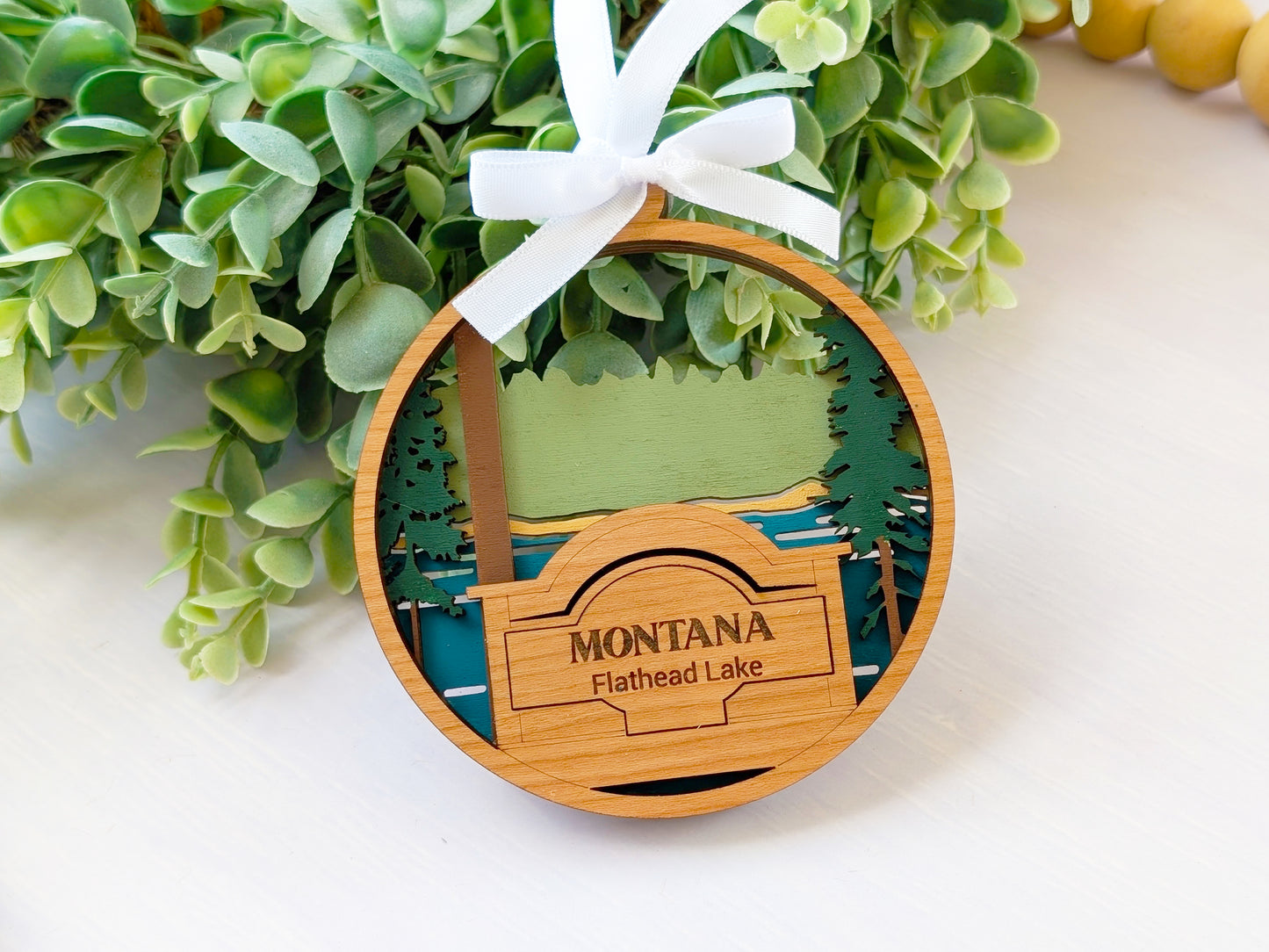 Montana Flathead Lake Ornament