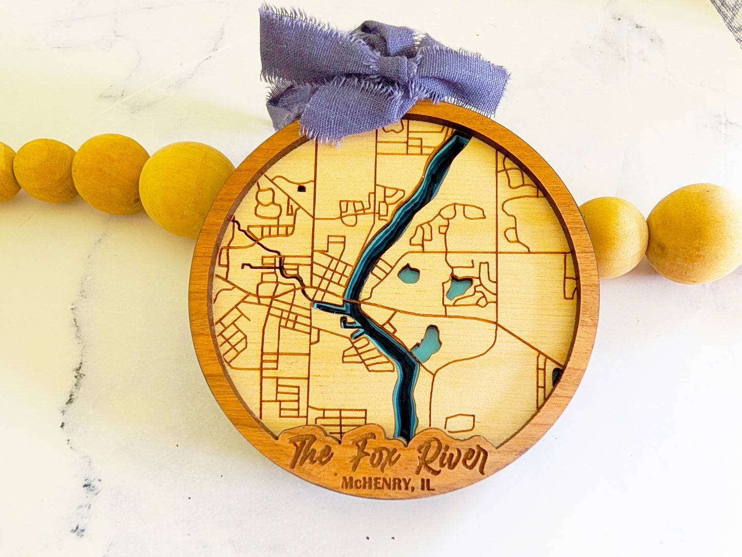 Fox River Lake Depth Ornament