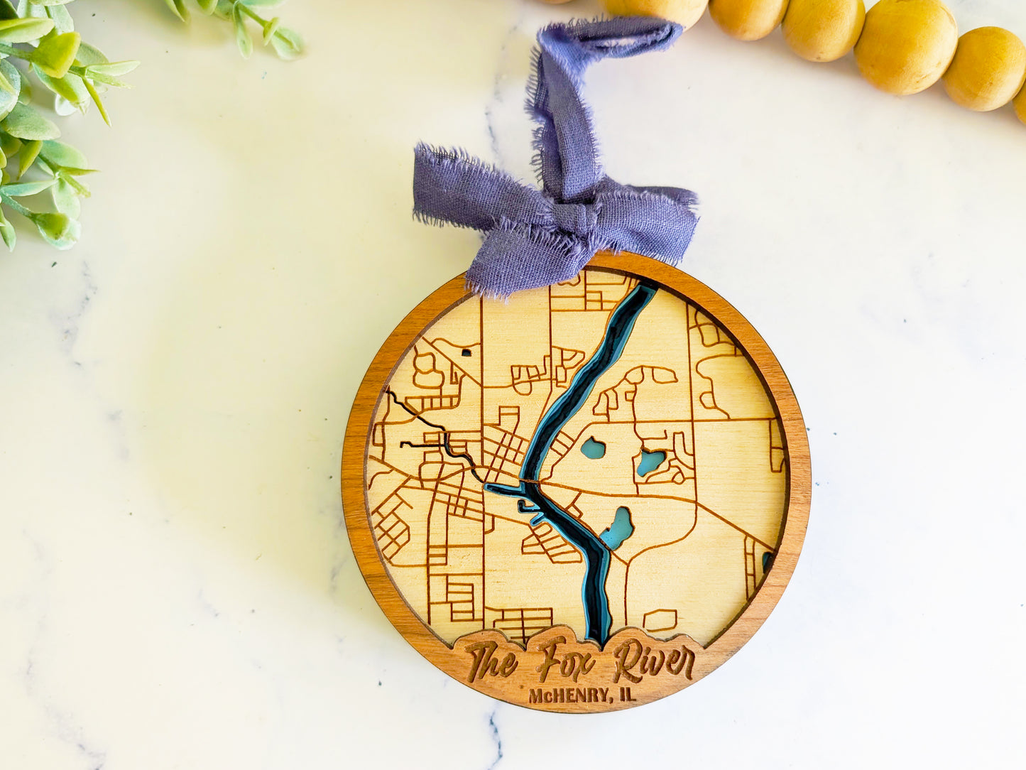Fox River Lake Depth Ornament