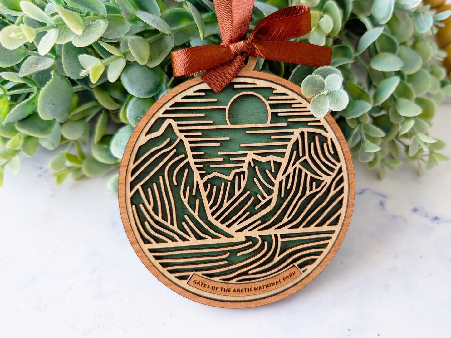 Gates of the Arctic national park ornament, Gates of the Arctic ornament, Gates of the Arctic souvenir, national park gifts, national park ornament, gift for hiker, Christmas gift