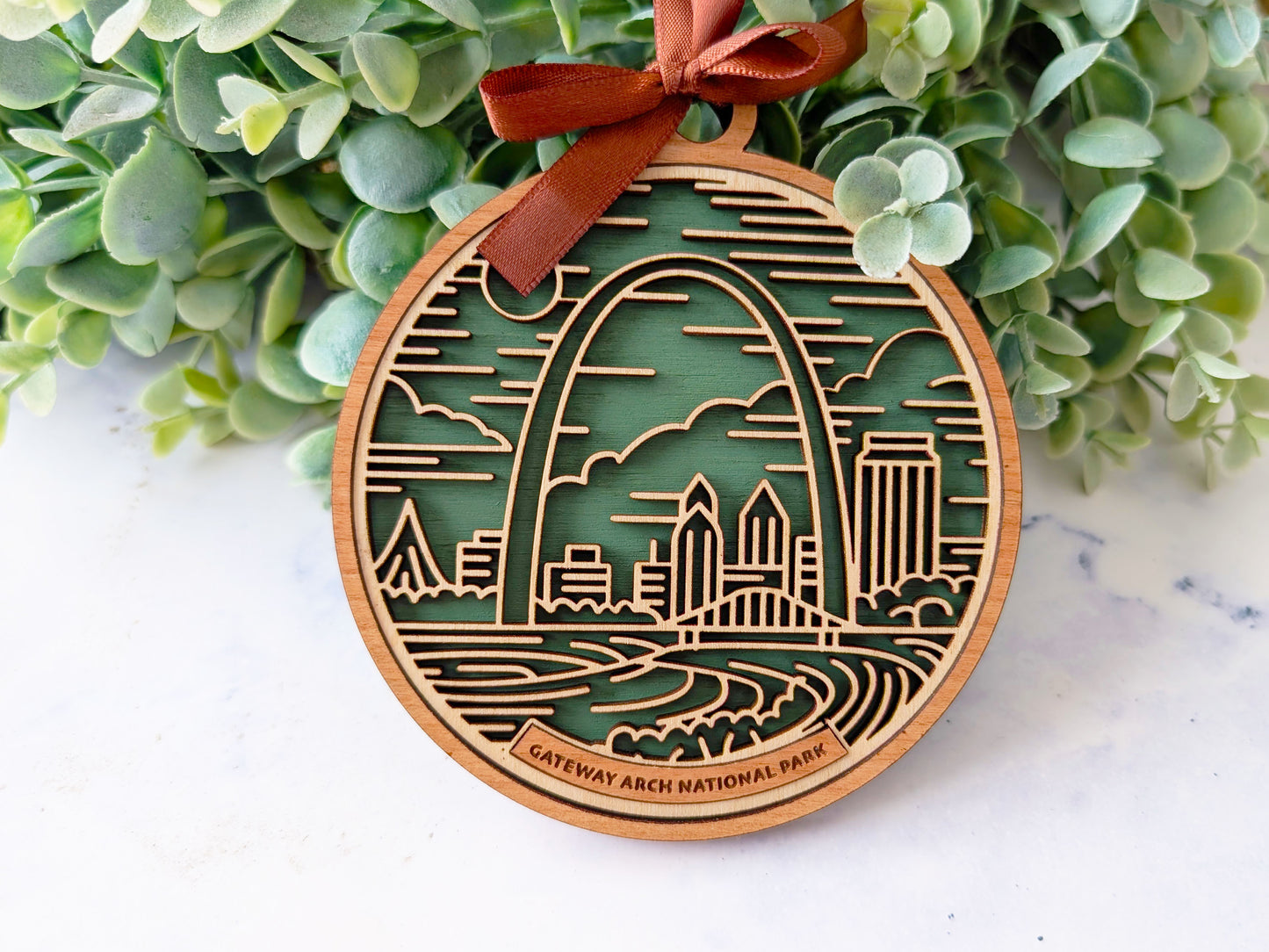 Gateway Arch national park ornament, Gateway Arch ornament, Gateway Arch souvenir, national park gifts, national park ornament, gift for hiker, Christmas gift