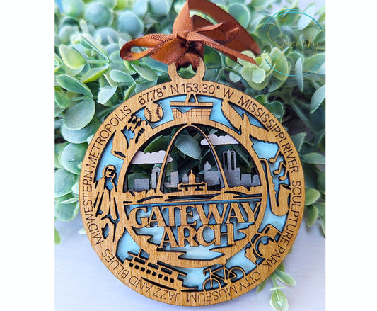Gateway Arch national park ornament