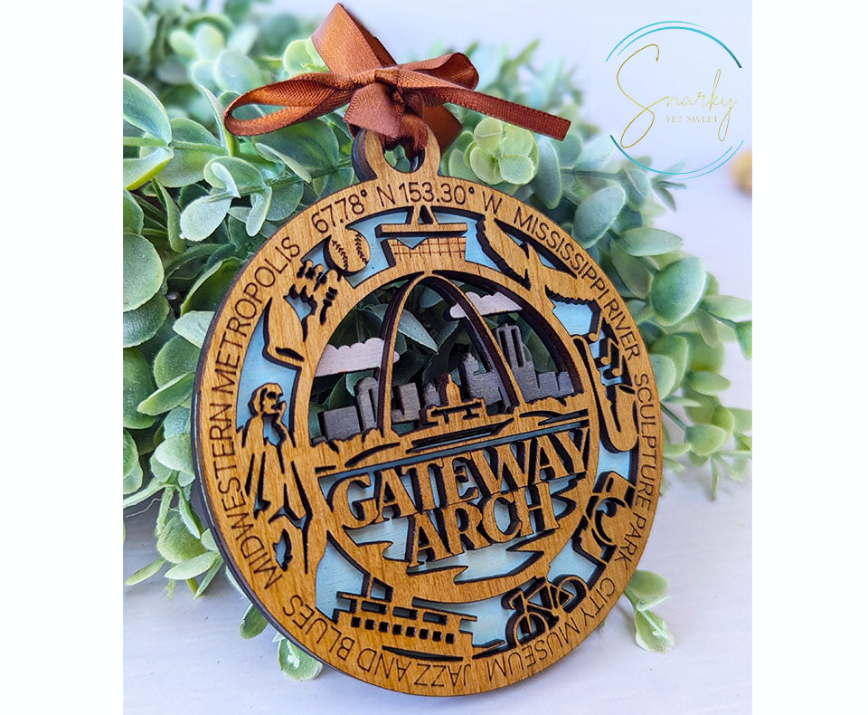 Gateway Arch national park ornament