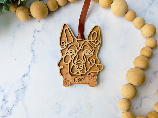 German Shepherd Dog Ornament