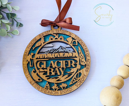 Glacier Bay national park ornament