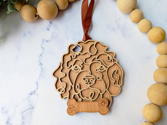 Goldendoodle Dog Ornament