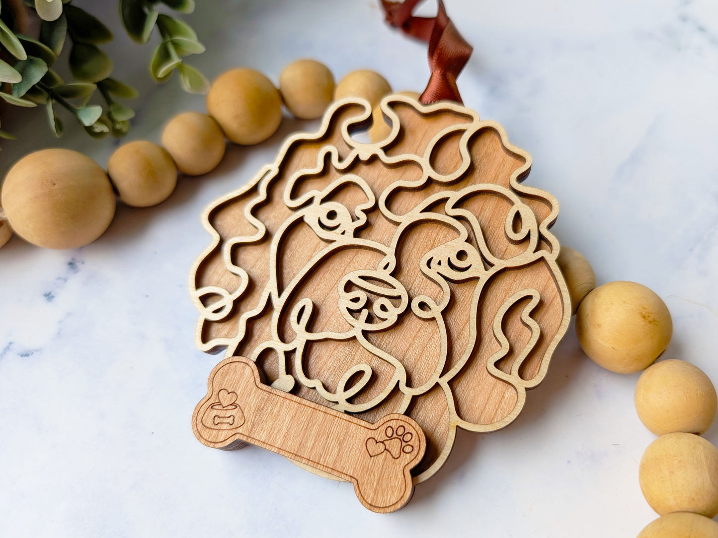 Goldendoodle Dog Ornament