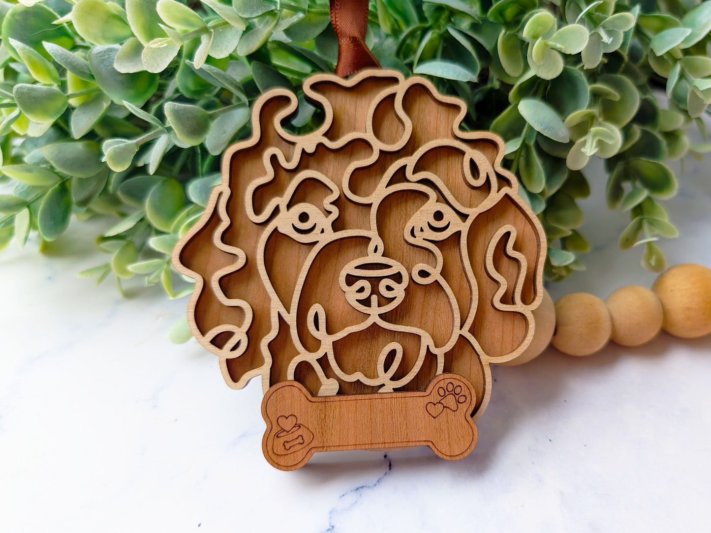 Goldendoodle Dog Ornament