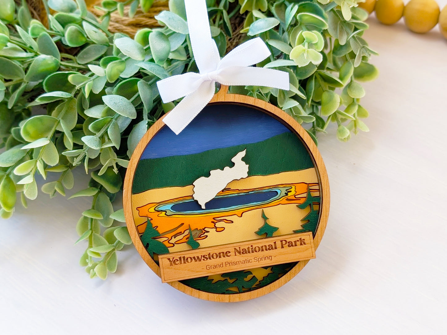 Yellowstone Grand Prismatic Ornament