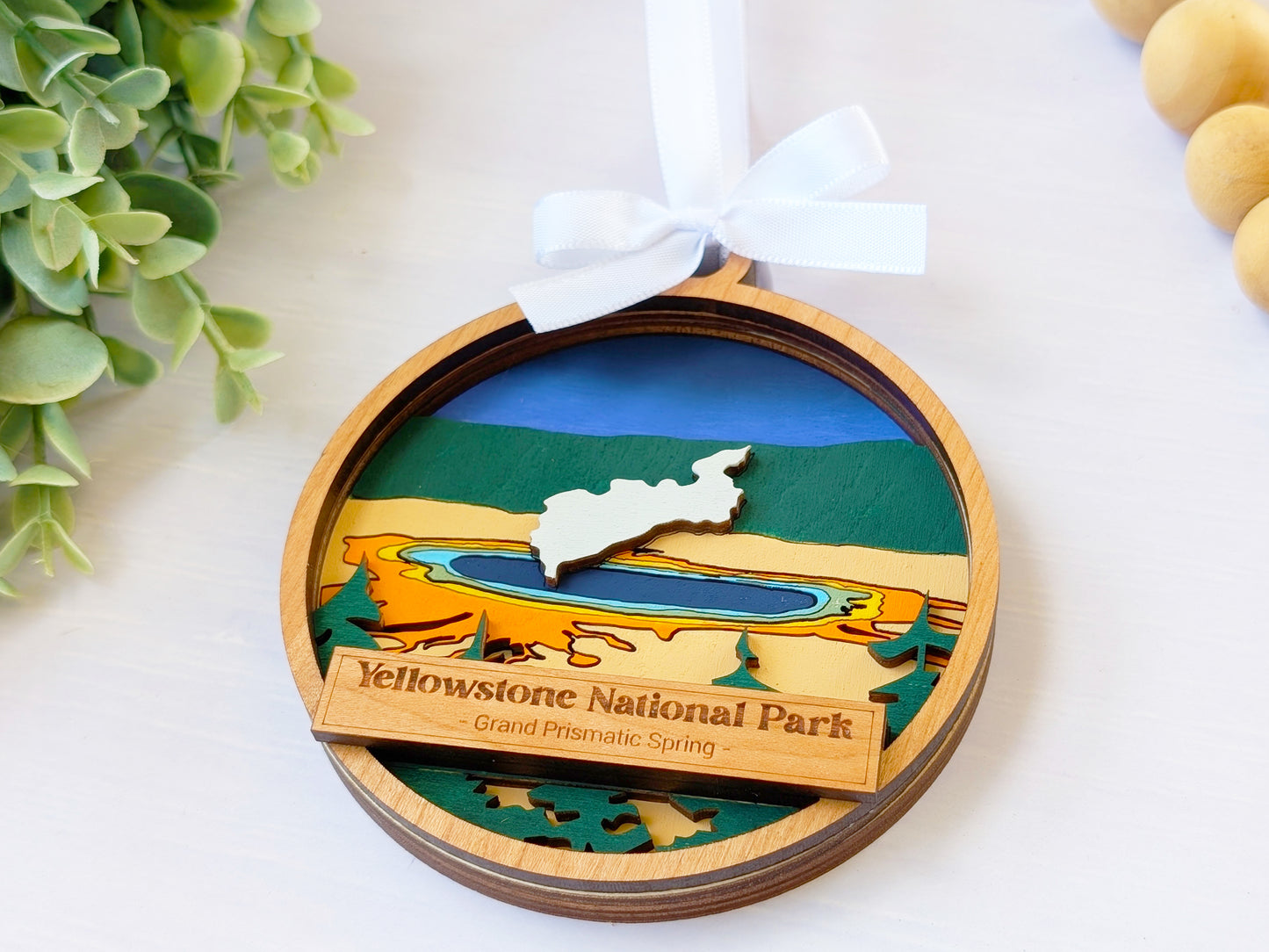 Yellowstone Grand Prismatic Ornament
