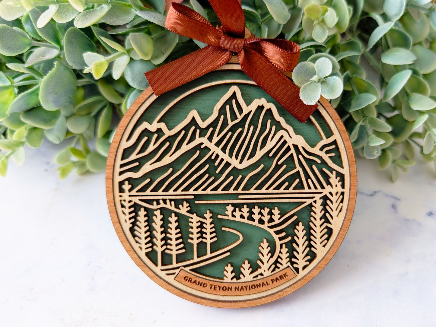 Grand Teton national park ornament, Grand Teton ornament, Grand Teton souvenir, national park gifts, national park ornament, gift for hiker, Christmas gift