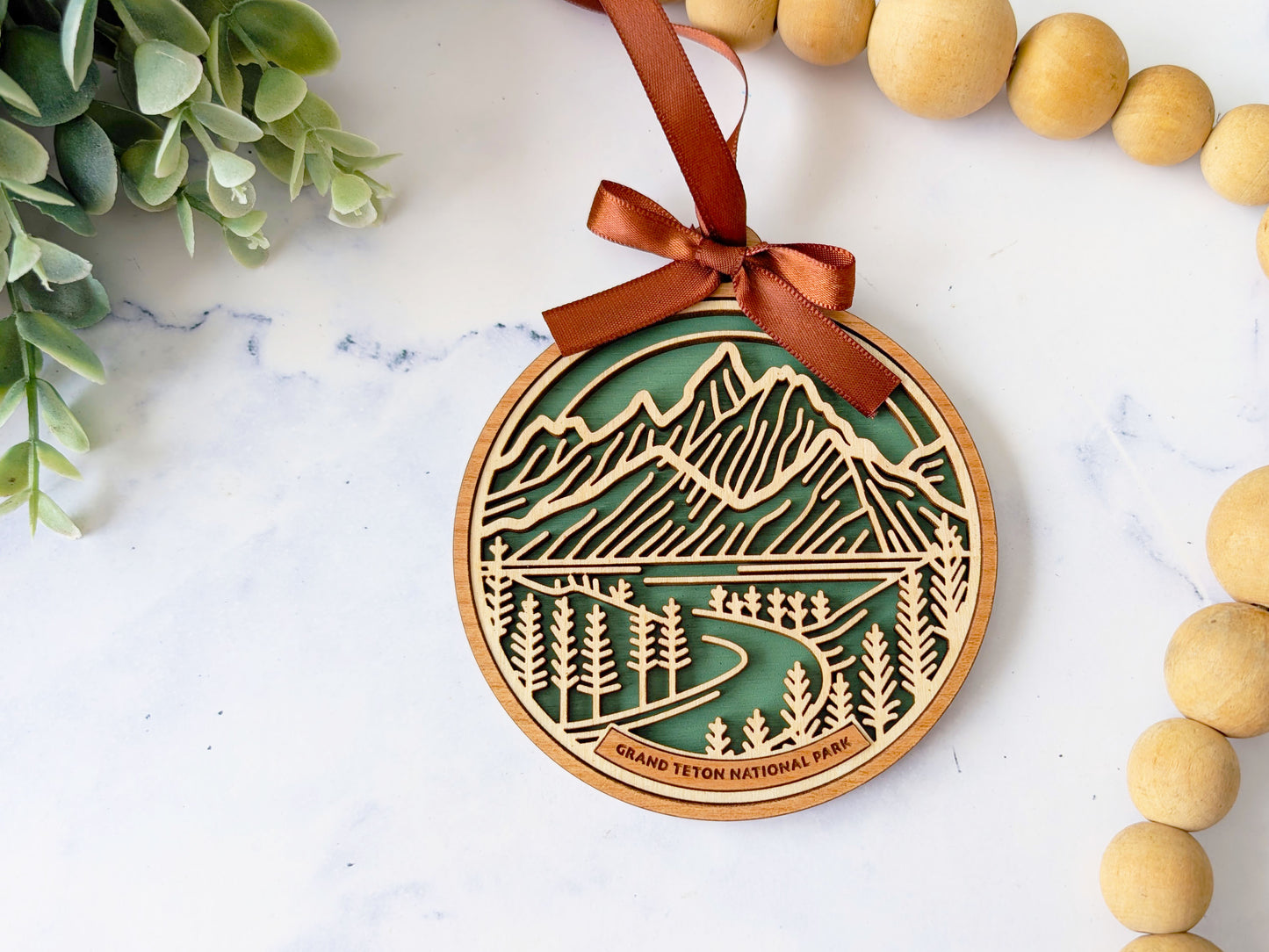 Grand Teton national park ornament, Grand Teton ornament, Grand Teton souvenir, national park gifts, national park ornament, gift for hiker, Christmas gift