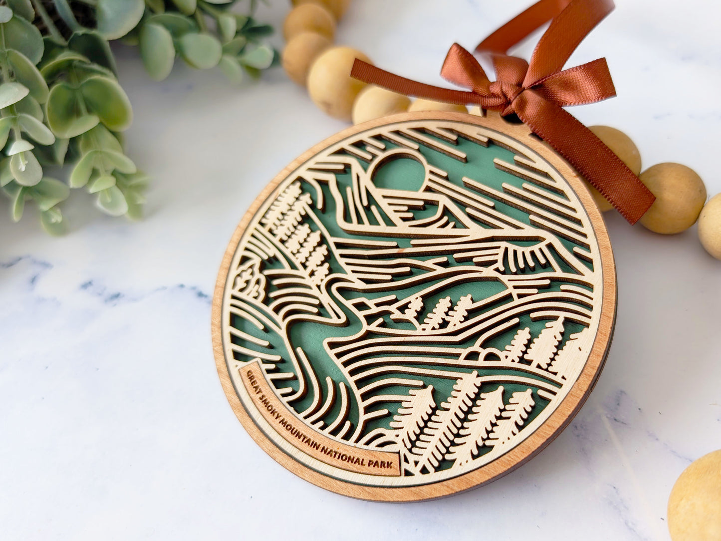 Great Smoky Mountains national park ornament, Great Smoky Mountains ornament, Great Smoky Mountains souvenir, national park gifts, national park ornament, gift for hiker, Christmas gift