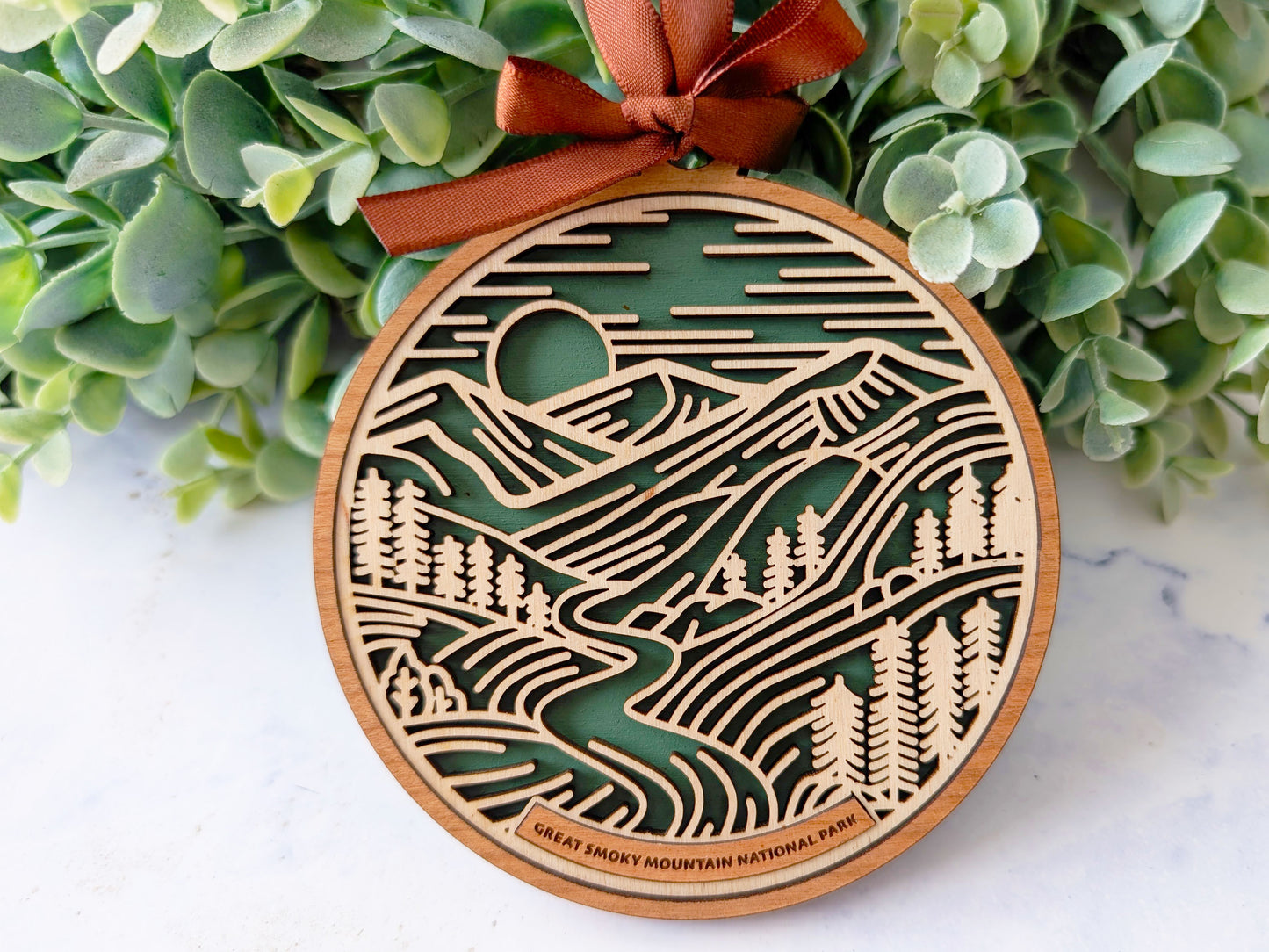 Great Smoky Mountains national park ornament, Great Smoky Mountains ornament, Great Smoky Mountains souvenir, national park gifts, national park ornament, gift for hiker, Christmas gift