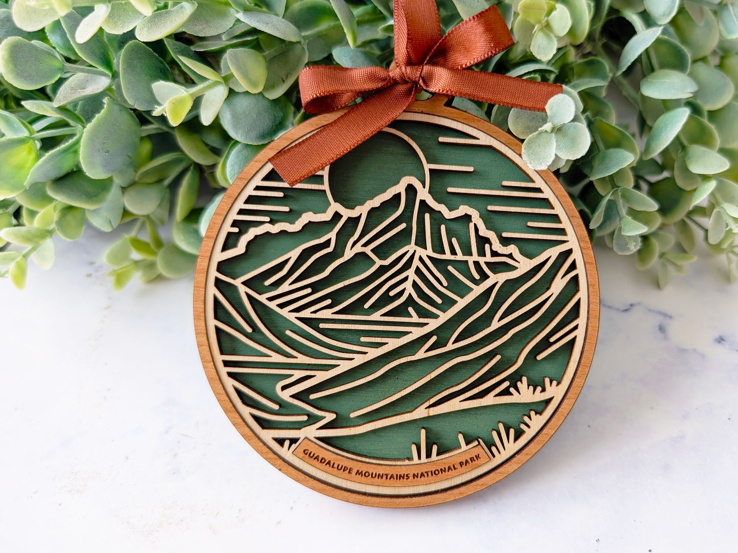 Guadalupe Mountains national park ornament, Guadalupe Mountains ornament, Guadalupe Mountains souvenir, national park gifts, national park ornament, gift for hiker, Christmas gift