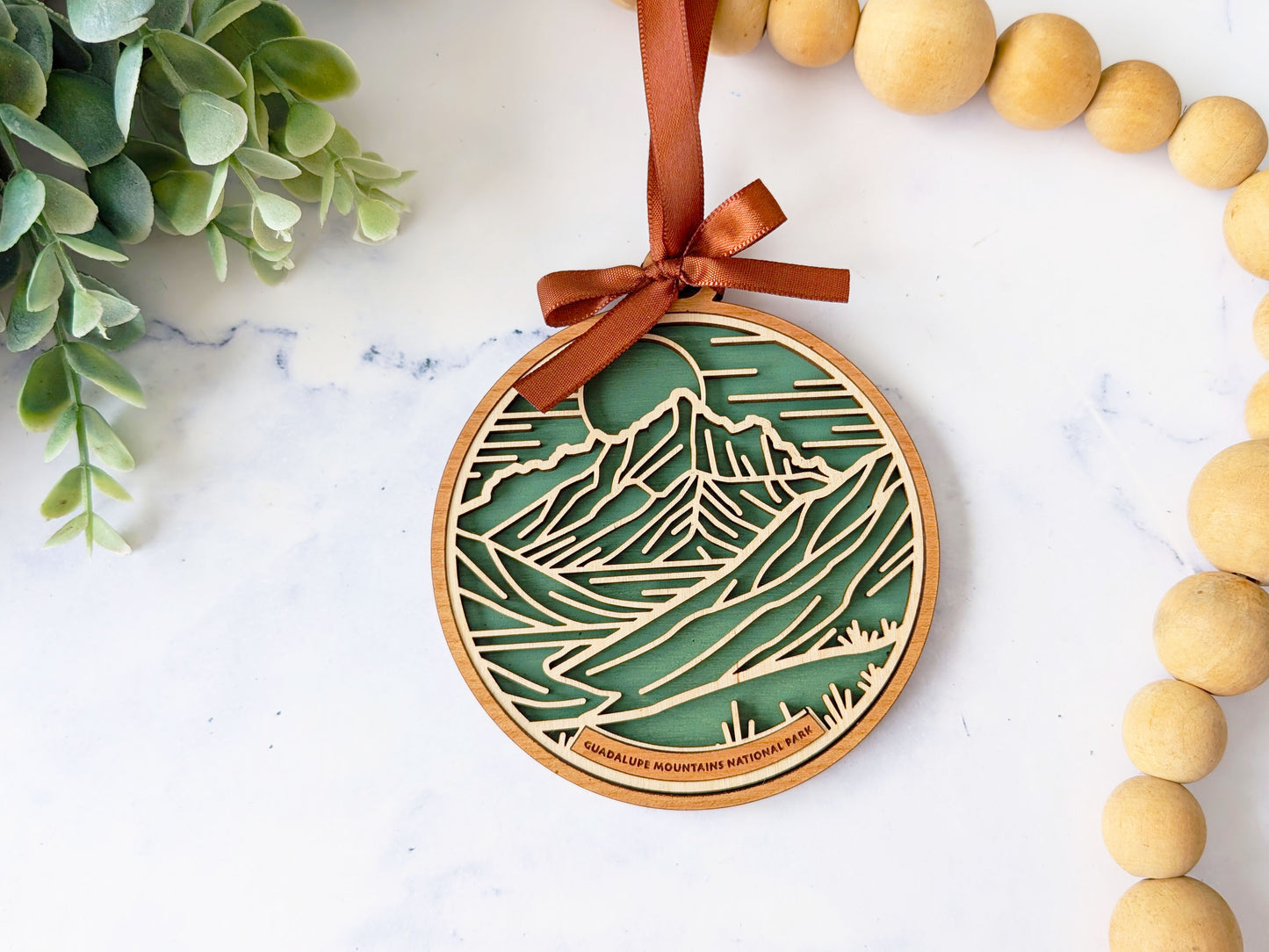 Guadalupe Mountains national park ornament, Guadalupe Mountains ornament, Guadalupe Mountains souvenir, national park gifts, national park ornament, gift for hiker, Christmas gift