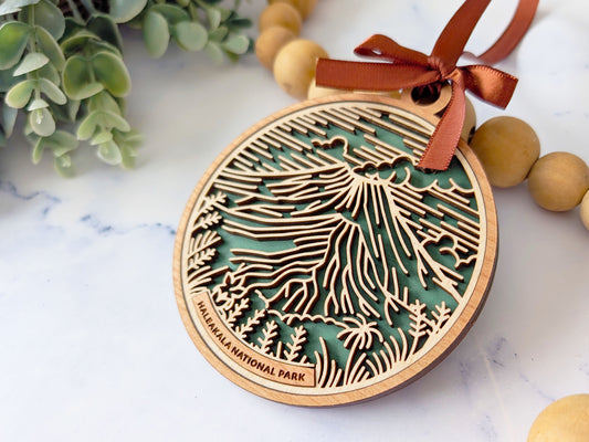 Haleakala national park ornament, Haleakala ornament, Haleakala souvenir, national park gifts, national park ornament, gift for hiker, Christmas gift