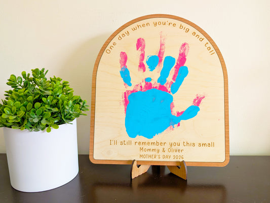 Personalized "I'll Remember You This Small" Handprint Sign