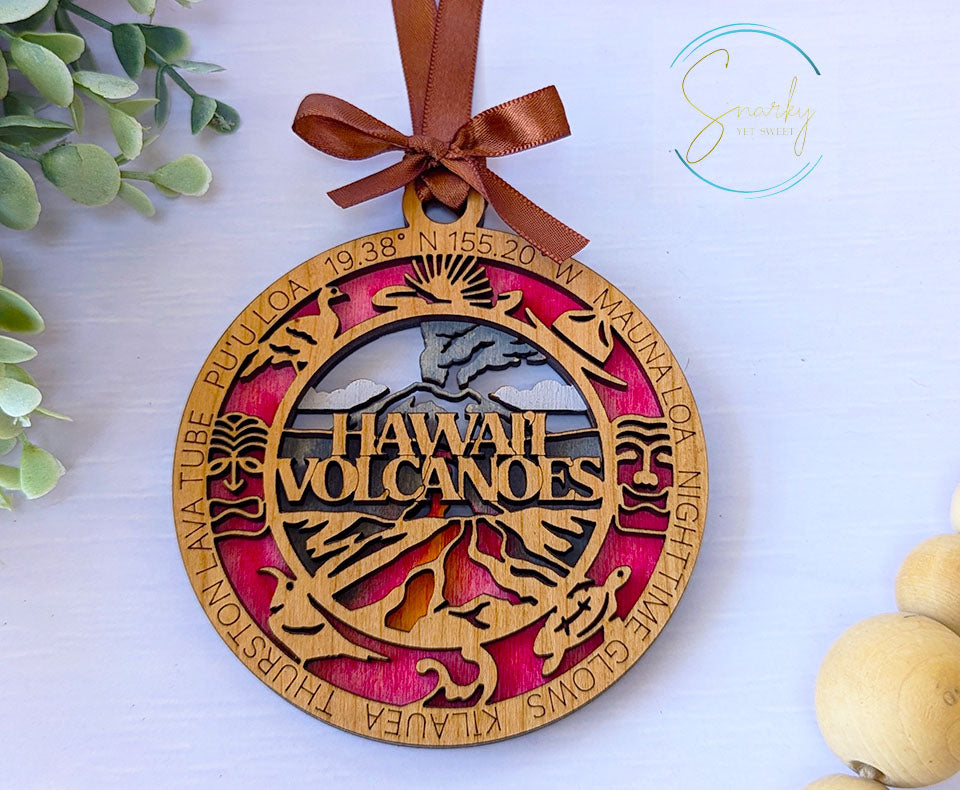 Hawaii Volcanoes national park ornament