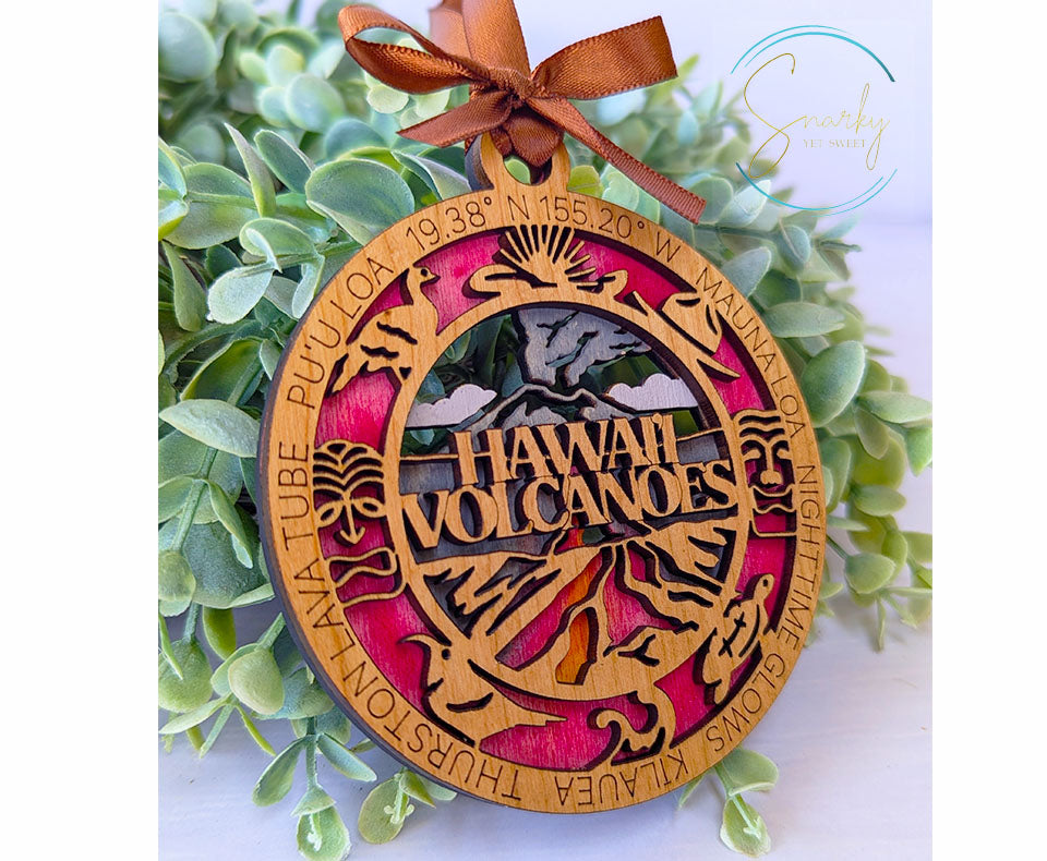 Hawaii Volcanoes national park ornament