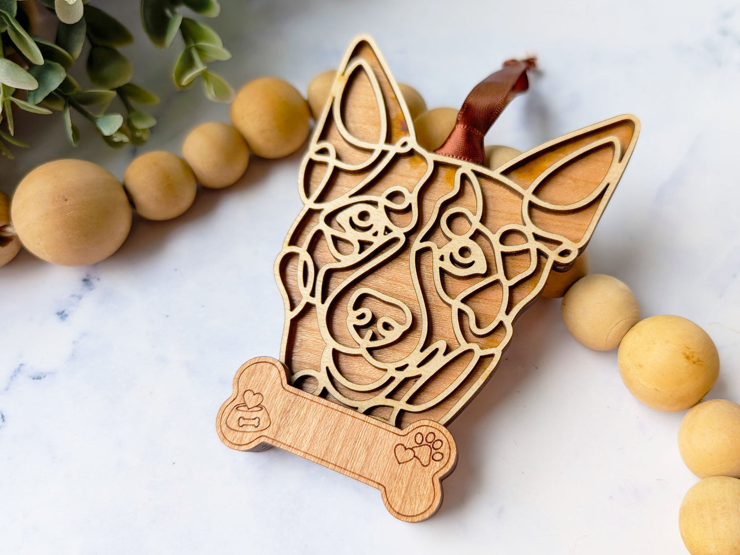 Heeler Dog Ornament