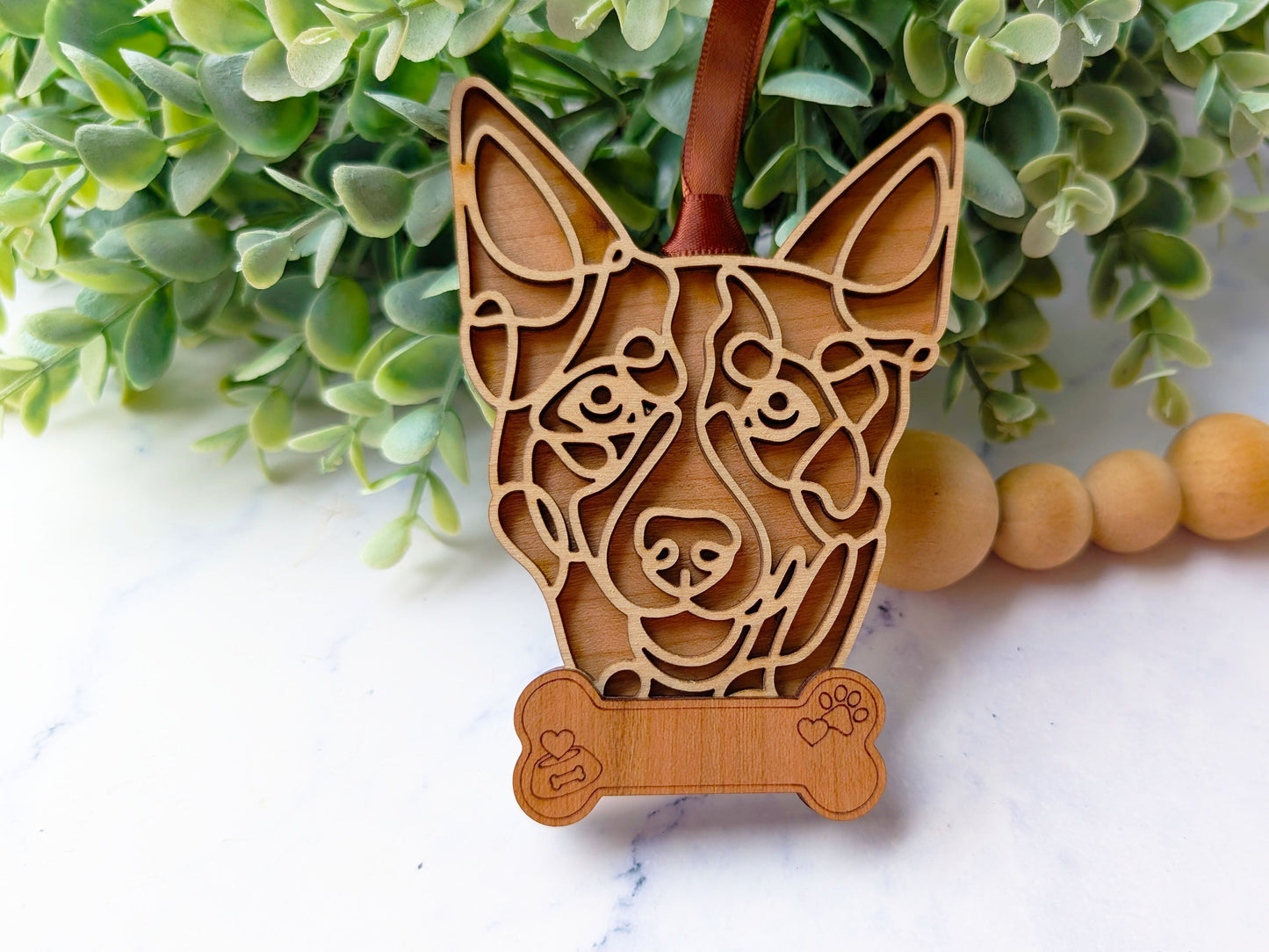 Heeler Dog Ornament