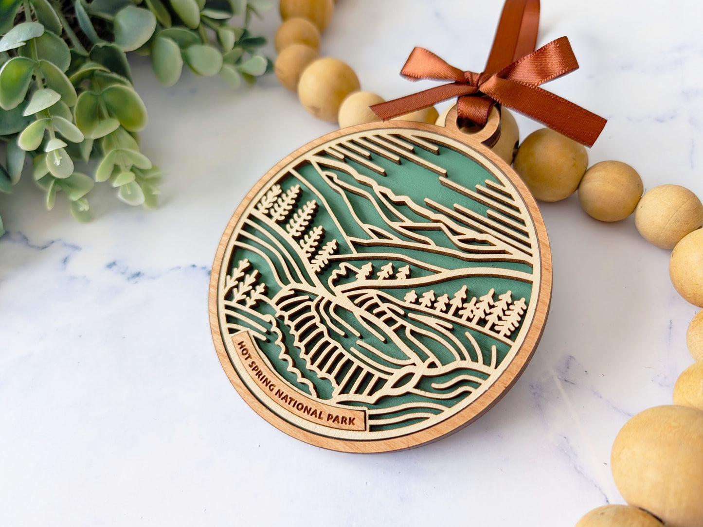 Hot Springs national park ornament, Hot Springs ornament, Hot Springs souvenir, national park gifts, national park ornament, gift for hiker, Christmas gift