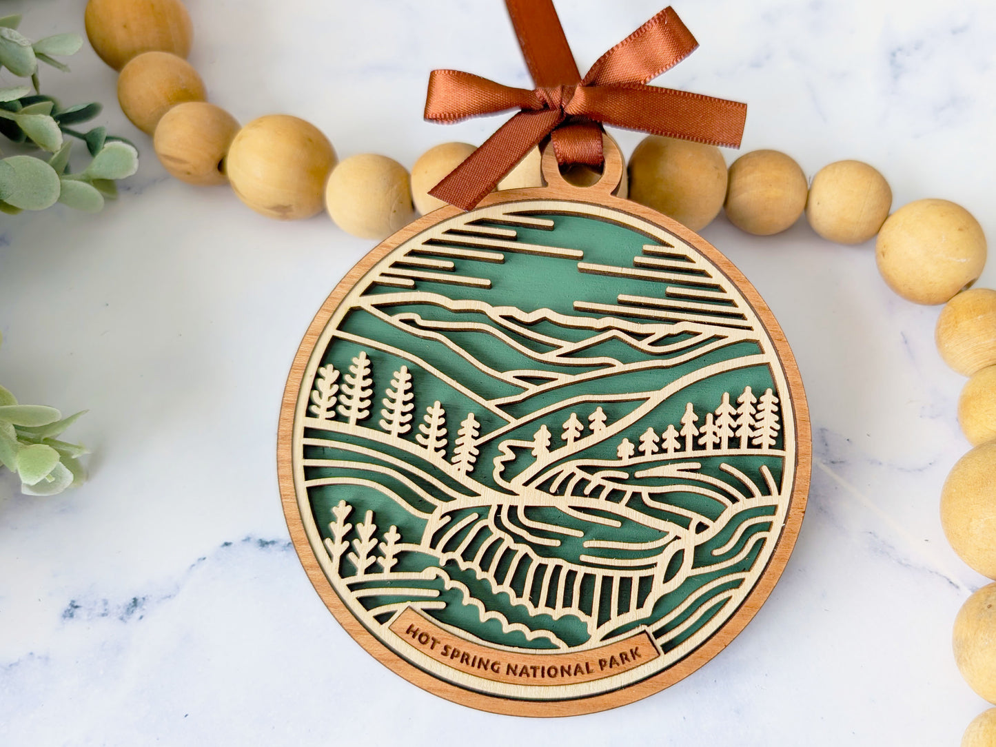 Hot Springs national park ornament, Hot Springs ornament, Hot Springs souvenir, national park gifts, national park ornament, gift for hiker, Christmas gift