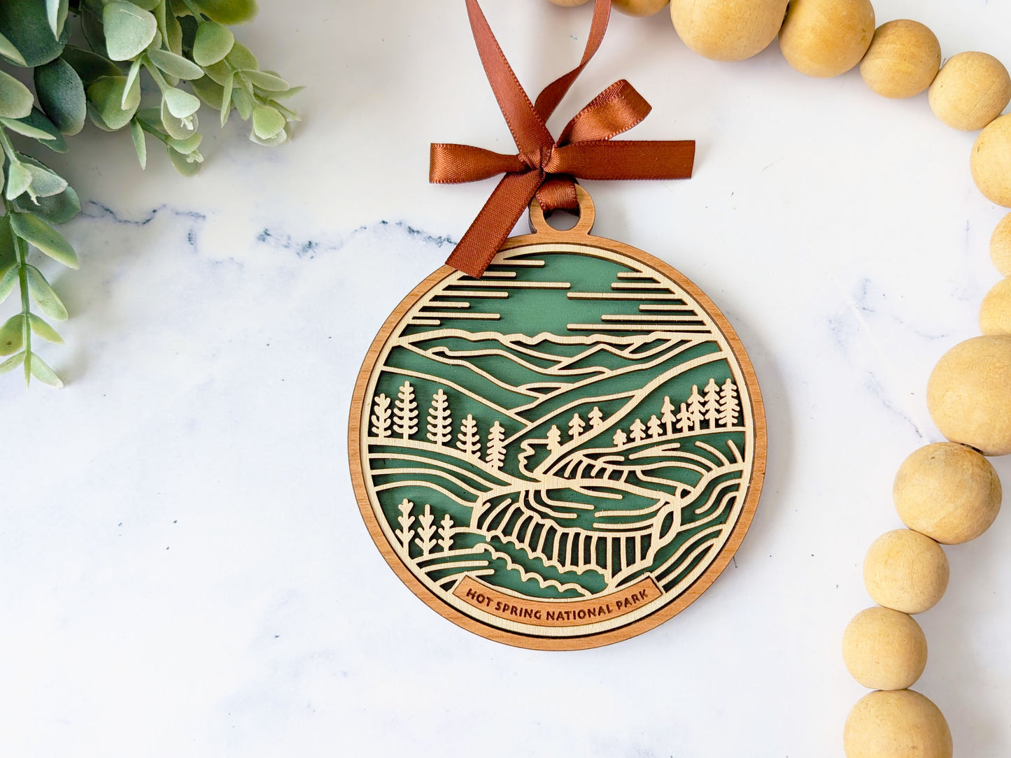 Hot Springs national park ornament, Hot Springs ornament, Hot Springs souvenir, national park gifts, national park ornament, gift for hiker, Christmas gift