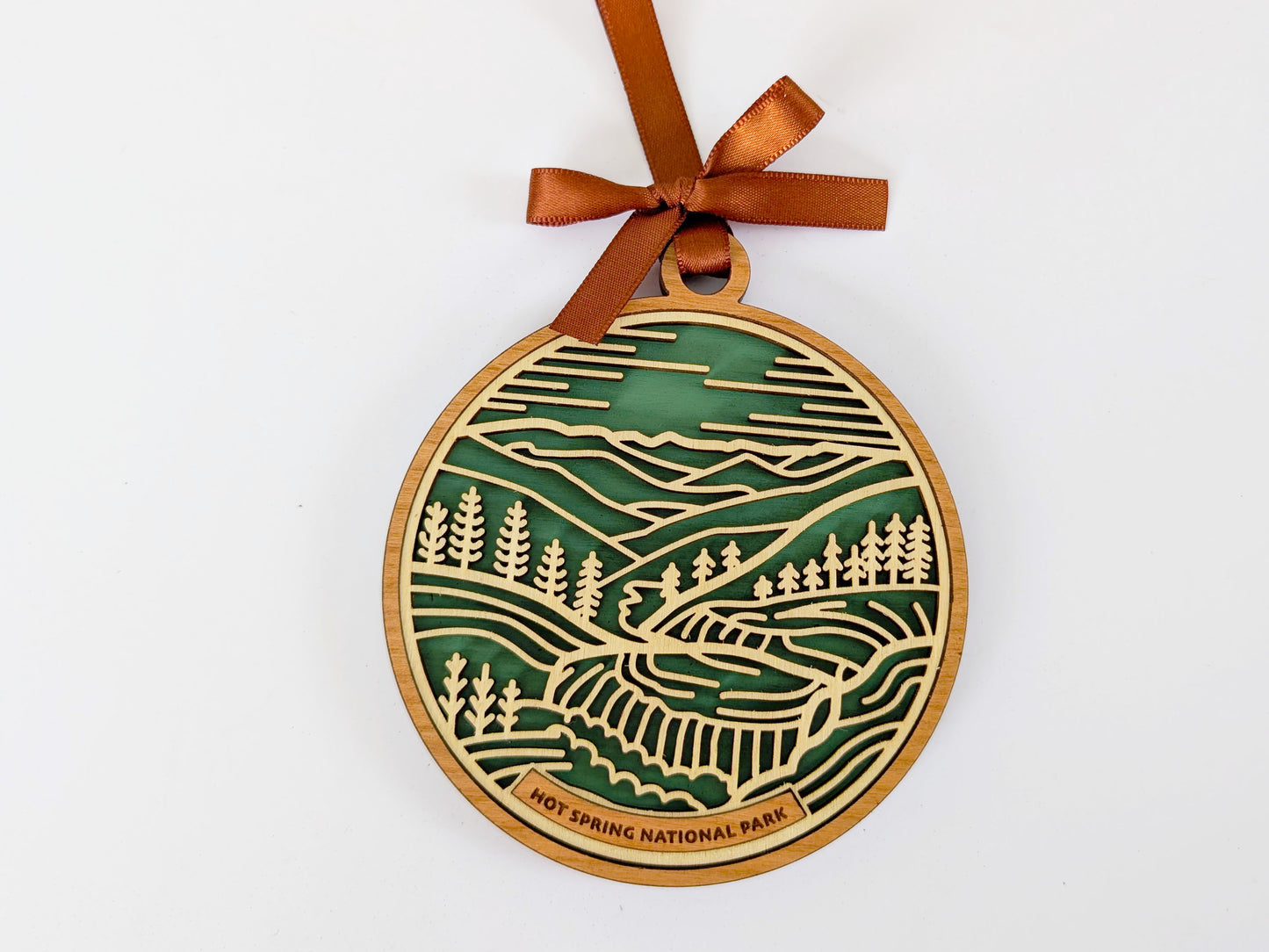 Hot Springs national park ornament, Hot Springs ornament, Hot Springs souvenir, national park gifts, national park ornament, gift for hiker, Christmas gift