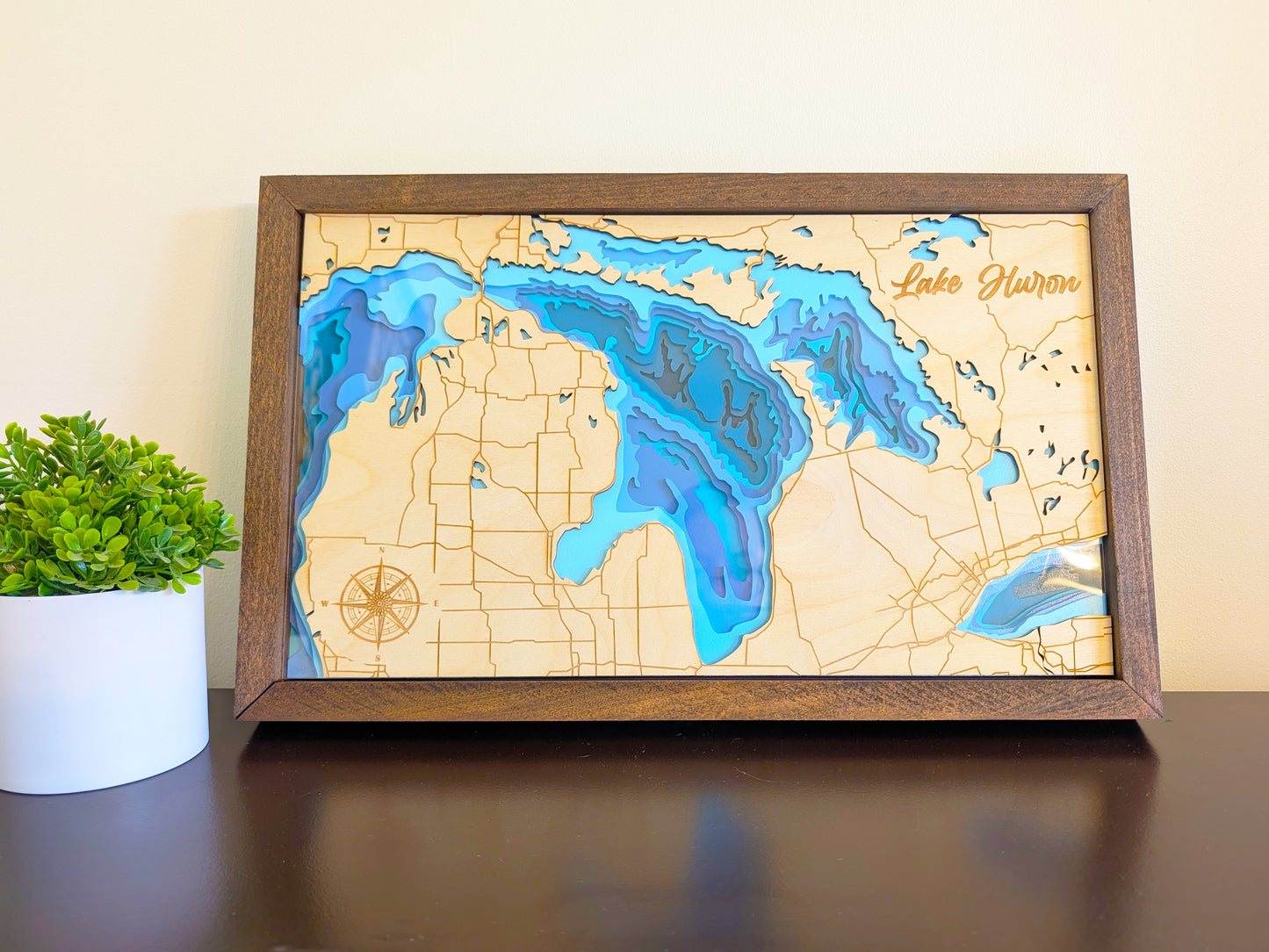 Lake Huron Depth Map