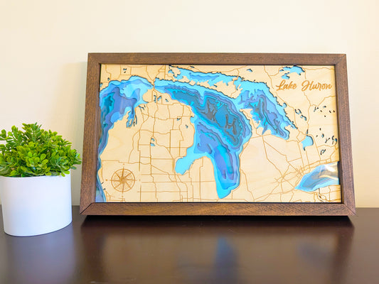 Lake Huron Depth Map