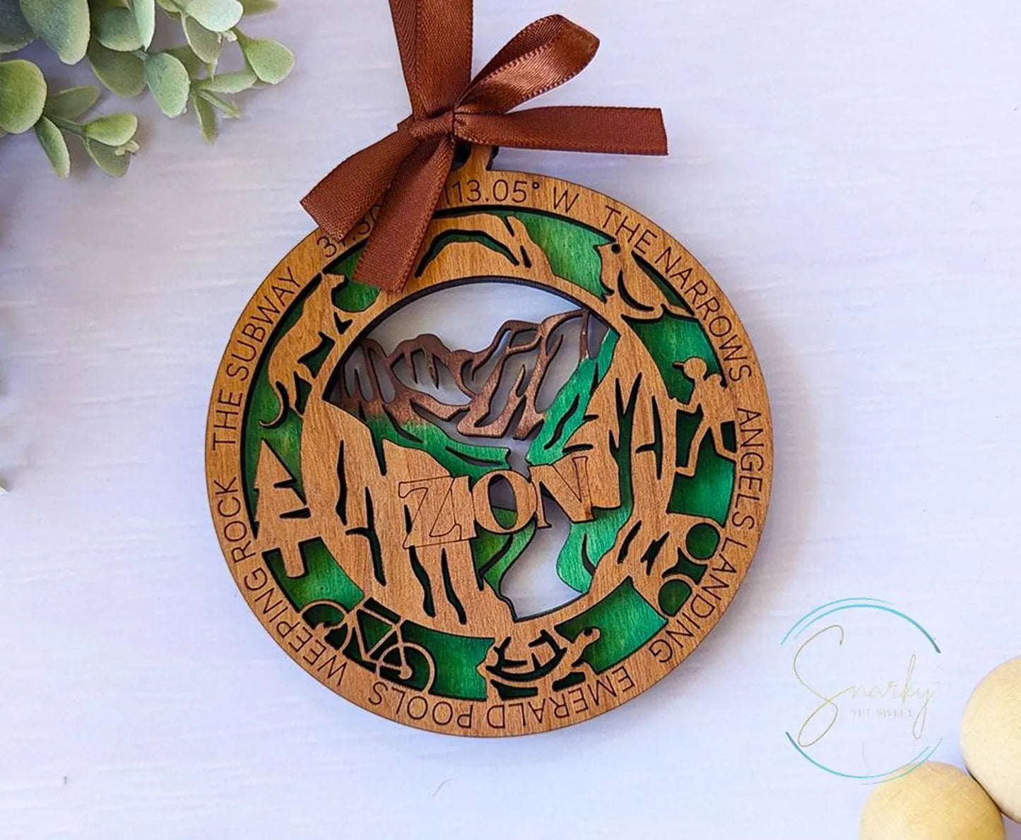 Zion national park ornament, Zion ornament, Zion souvenir, national park gifts, national park ornament, gift for hiker