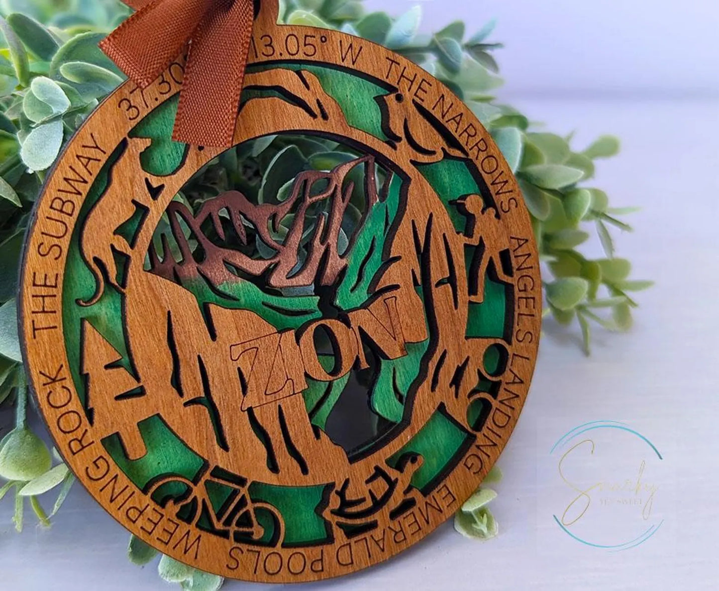 Zion national park ornament, Zion ornament, Zion souvenir, national park gifts, national park ornament, gift for hiker