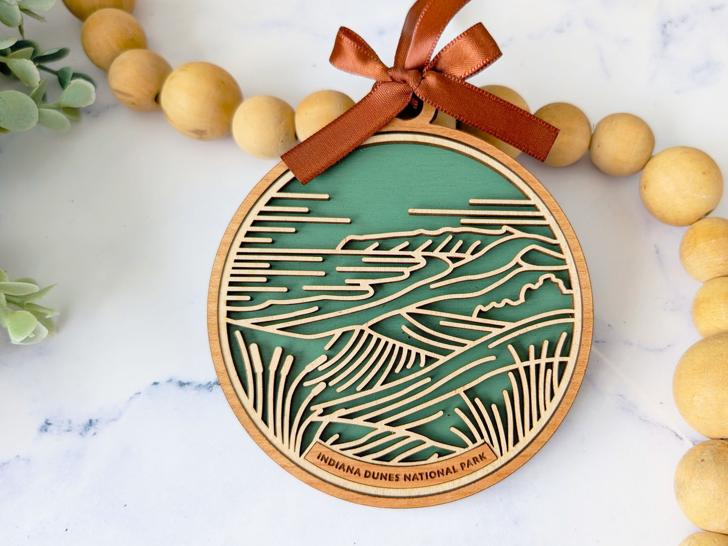 Indiana Dunes national park ornament, Indiana Dunes ornament, Indiana Dunes souvenir, national park gifts, national park ornament, gift for hiker, Christmas gift