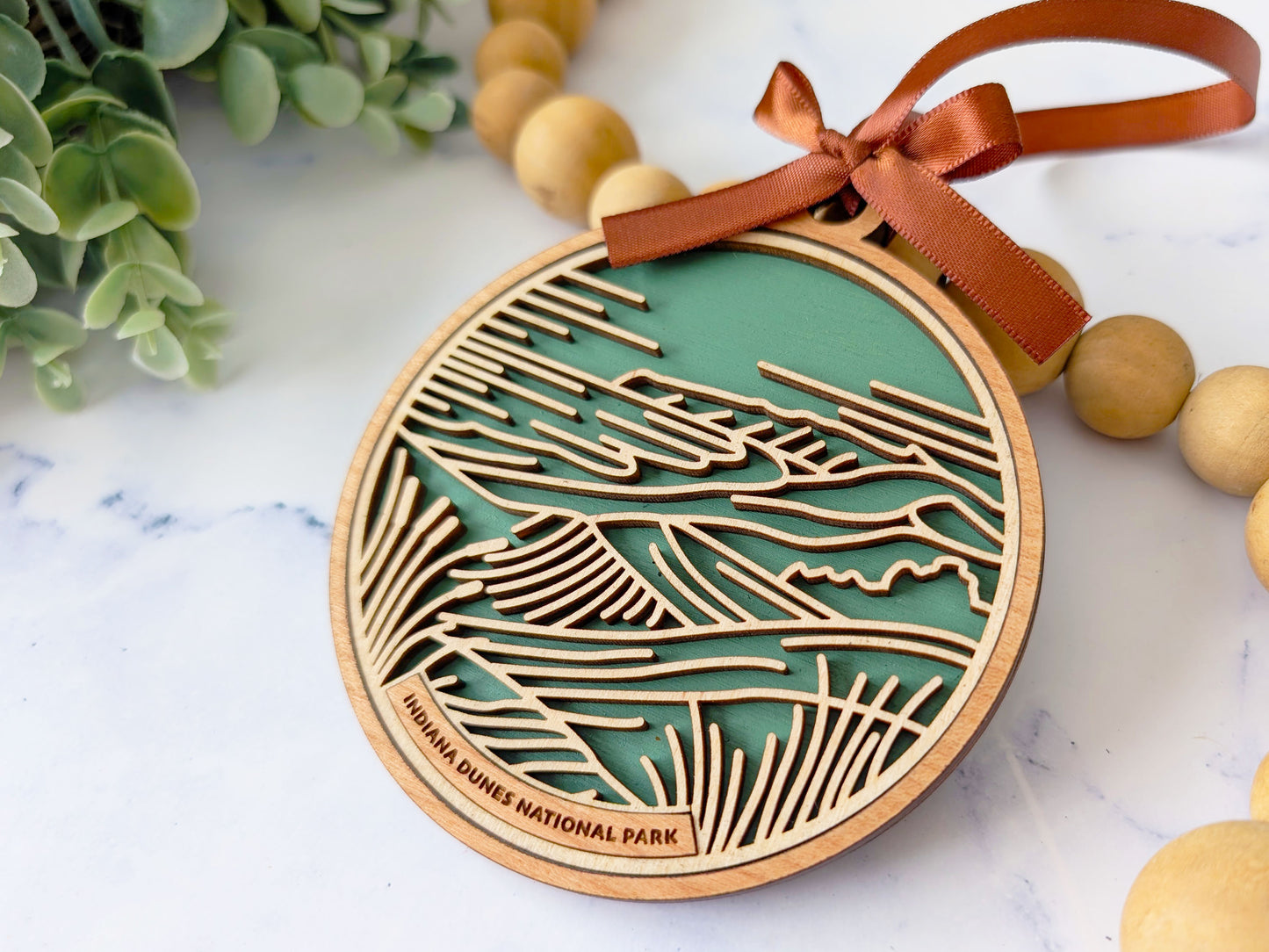 Indiana Dunes national park ornament, Indiana Dunes ornament, Indiana Dunes souvenir, national park gifts, national park ornament, gift for hiker, Christmas gift